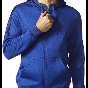 Blue zip up ADIDAS hoodie